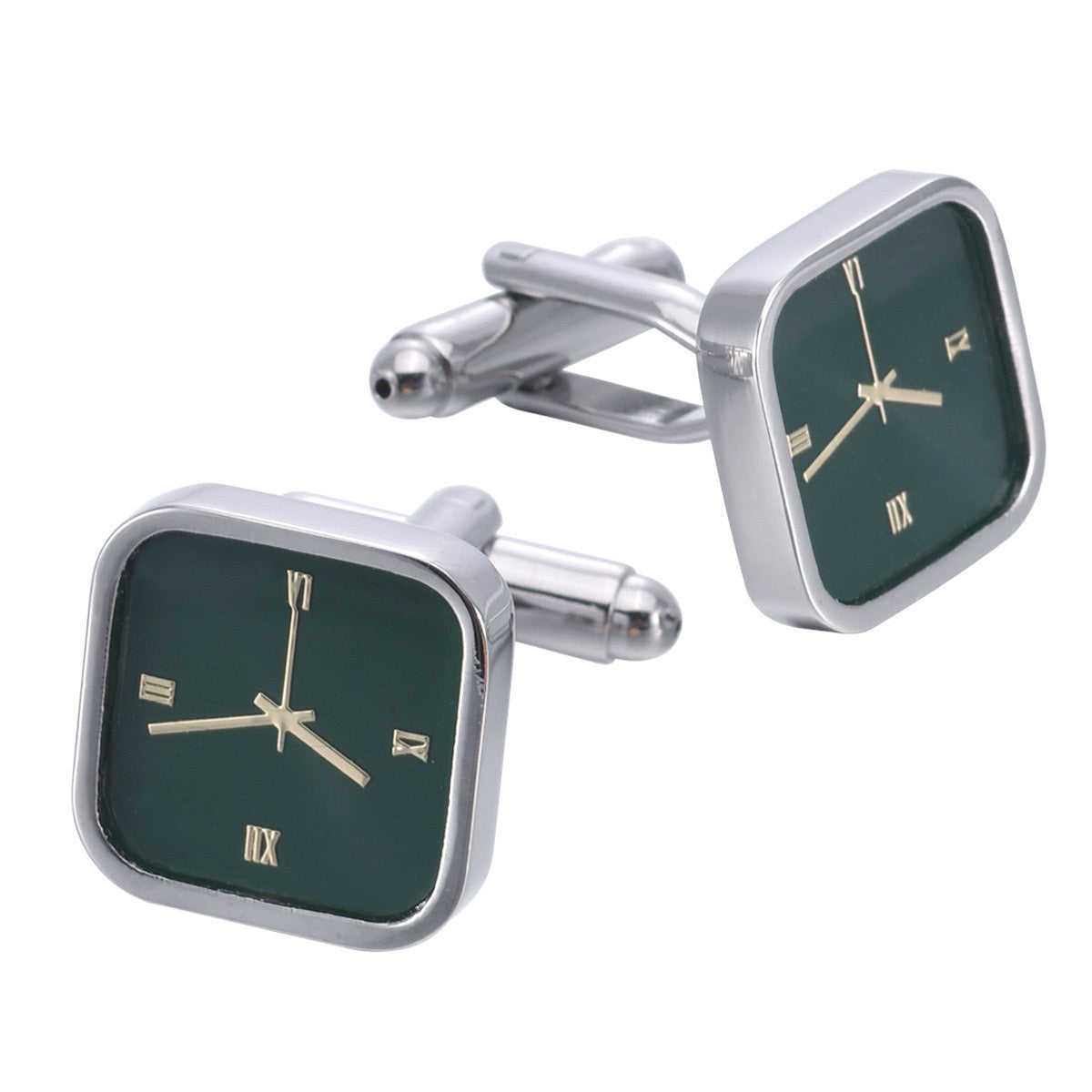 Green Watch Style Cufflinks