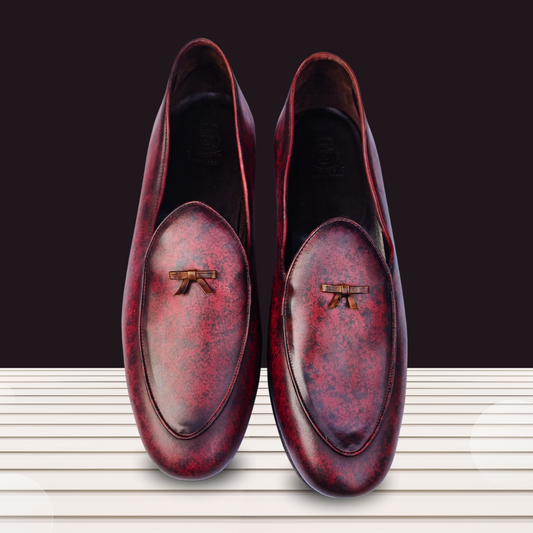 OXBLOOD TOKE BOW TIE LOAFER